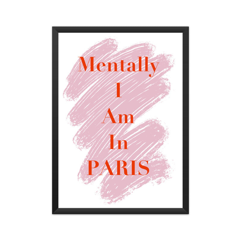 "Mentally in Paris"