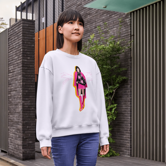 Girl in PARIS Sweatshirt
