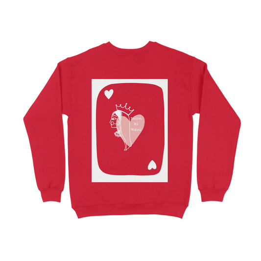 "Queen of Hearts" on Back Sweatshirt