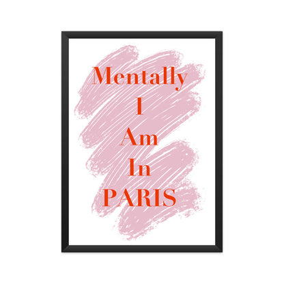 "Mentally in Paris"