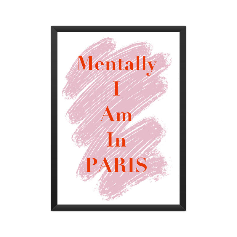"Mentally in Paris"