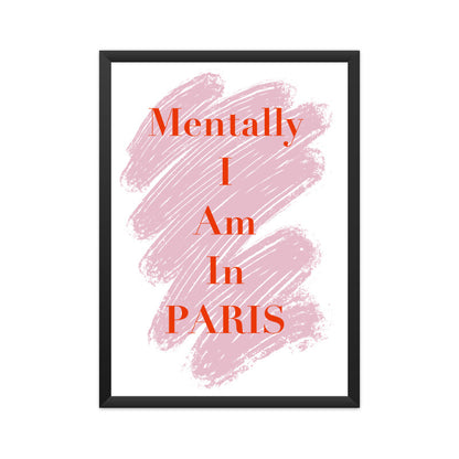 "Mentally in Paris"